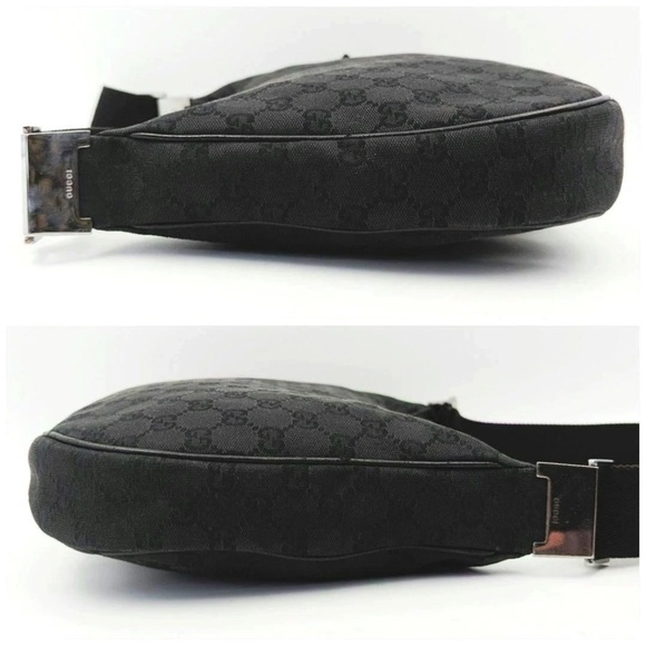 Gucci Dark Gray Monogram Shoulder Bag - Picture 5 of 16